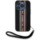 Etui Karl Lagerfeld Saffiano Athleisure Stripes Cord na iPhone 15 Pro - czerwone