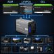 4. Qoltec Przetwornica napięcia Pure Sine Wave | 12V na 230V | 1000/2000W | UPS BYPASS | LCD | USB | USB-C | Kompatybilna z LiFePO4 GEL AGM