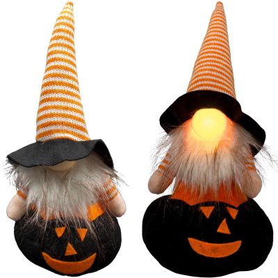 2. FIGURKA DEKORACYJNA NA DYNI 35CM LED HALLOWEEN CZARNY