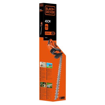15. Nożyce do żywopłotu akumulatorowe 18V, 45cm GTC1845L20-QW BLACK+DECKER