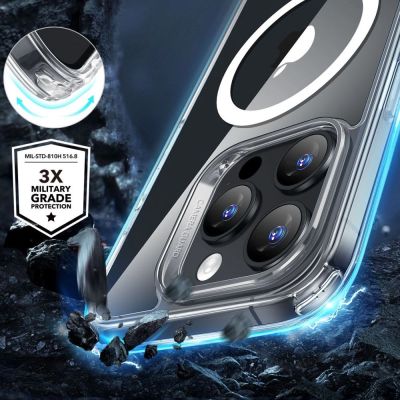 2. Etui ESR Classic Hybrid Halolock MagSafe + szkło hartowane na iPhone 16 Pro Max - przezroczyste