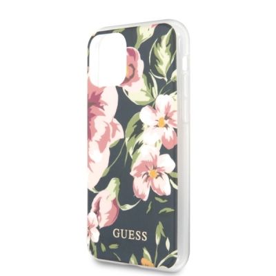 5. Etui Guess N.3 Flower Collection na iPhone 11 Pro Max - granatowe