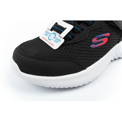 6. Skechers buty dziecięce sportowe Bounder na rzep lekkie modne czarne