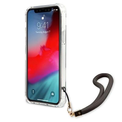 5. Etui Guess Marble Collection na iPhone 12 mini - szare