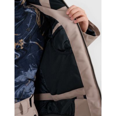 9. Kurtka snowboardowa membrana 8000 chłopięca 4F 4FJRAW25TTJAM1066-82S