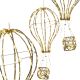 FIGURKA DEKORACYJNA BALON 80LED 38CM