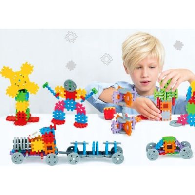 9. MARIOINEX Klocki Mini Waffle Konstruktor, 500 elementów