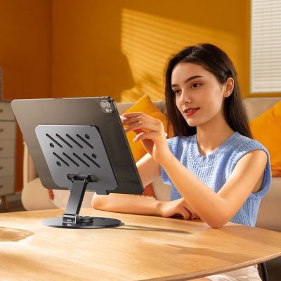 6. Stojak na tablet Wozinsky WRS-DSY84SS obrotowy 360° aluminiowy - szary