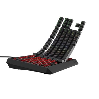 16. Klawiatura GENESIS Thor 230 TKL Gaming USB + RF Wireless + Bluetooth QWERTY Czarny