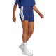 4. Spodenki damskie adidas Essentials 3-Stripes High Waisted Biker niebieskie JE1225