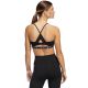 11. Stanik sportowy adidas Aeroreact Training Light-Support 3-Stripes Bra W HC7862