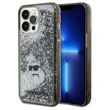 Etui Karl Lagerfeld Liquid Glitter Choupette na iPhone 13 Pro Max - przezroczyste