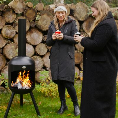 6. Kominek ogrodowy Bonfeu Bonselo czarny 3901