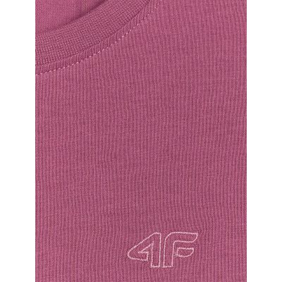 8. T-shirt regular gładki dziewczęcy 4F 4FJRAW25TTSHF3233-50S