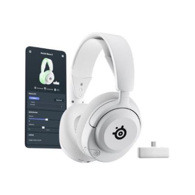 6. Słuchawki SteelSeries Gaming Headset Arctis Nova 5X Bluetooth Over-ear Microphone Noise canceling Wireless White