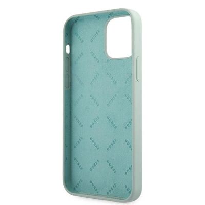 7. Etui Guess Silicone Vintage na iPhone 12 / iPhone 12 Pro - niebiesko-różowe