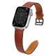 3. Pasek skórzany Strap Leather do Apple Watch 38 / 40 / 41 mm opaska bransoleta - czerwony