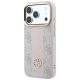 2. Etui Guess 4G with Stripe Round and Classic Logos MagSafe na iPhone 17 Pro / 18 Pro - różowe