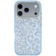 3. Etui Guess IML Leopard Glitter Triangle Logo MagSafe do iPhone 17 Pro / 18 Pro - niebieskie