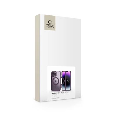 7. Etui Tech-Protect MagShine Line MagSafe na iPhone 14 Pro - fioletowe