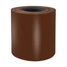 C.TAŚMA OGRODZENIOWA+KLIPSY 19cm x 35mb BRĄZOWA