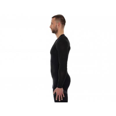 3. Koszulka termoaktywna Brubeck Base Layer Top Long Slave LS10850 grafitowa