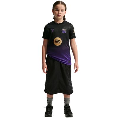 9. Koszulka dla dzieci Nike FC Barcelona Stadium Away 2026/27 fioletowo-czarna II1674 505
