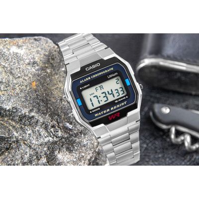 13. Zegarek CASIO A163WA-1QES Unisex + BOX