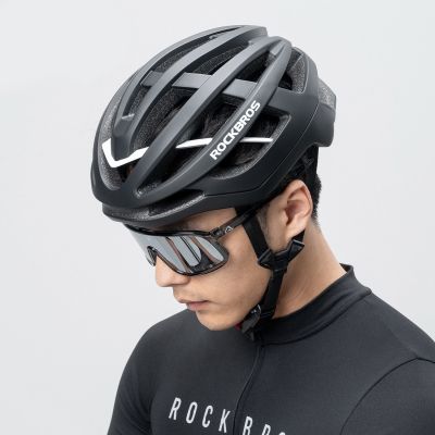 5. Kask rowerowy Rockbros HC-58BK-L 58-61 cm - czarno-szary