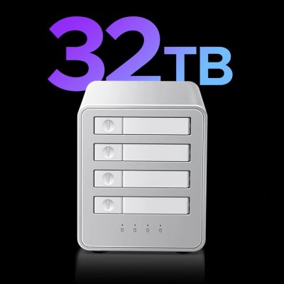 8. Macierz dyskowa Orico 8848U4 DAS Series 4-zatokowa M.2 NVMe SSD - biała