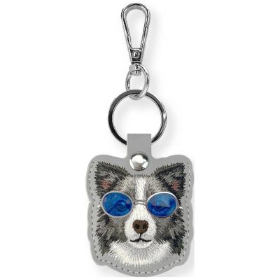 Etui Nimmy Glasses Cool and Cute Dog na lokalizator - szare
