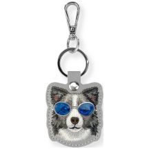 Etui Nimmy Glasses Cool and Cute Dog na lokalizator - szare
