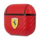 3. Etui Ferrari On Track PU Carbon na AirPods 3 - czerwone