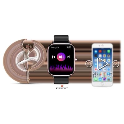 10. Smartwatch Giewont Różowo-Czarny GW230-3