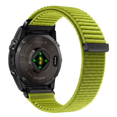 2. Pasek Tech-Protect NylonLoop na Garmin Fenix 5X / 5X Plus / 6X / 6X Pro / 7X / 8 / 8 Pro / 9 / 9 Pro (51 mm) - limonkowy