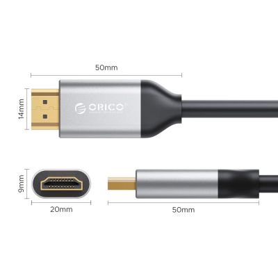2. Kabel HDMI Orico H4Y1 HDMI 2.0 4K 60 Hz 1.5 m - czarny