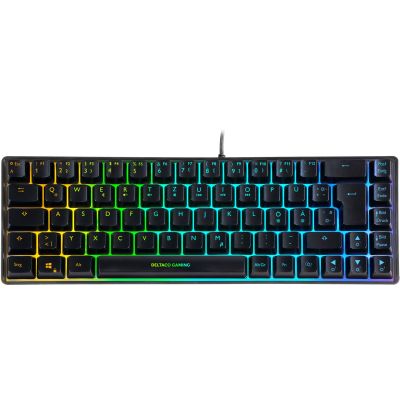 2. Deltaco Gaming GAM-158-DE klawiatura USB QWERTZ Skandynawia Czarny