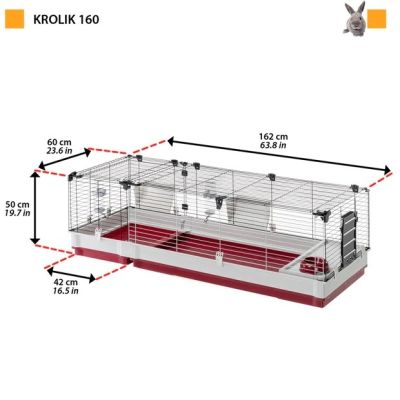 4. FERPLAST Krolik 160 - klatka dla królika