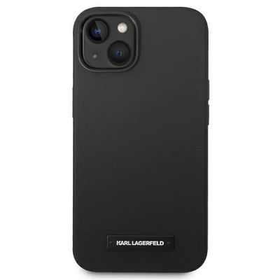 3. Etui Karl Lagerfeld Silicone Plaque MagSafe na iPhone 14 Plus - czarne