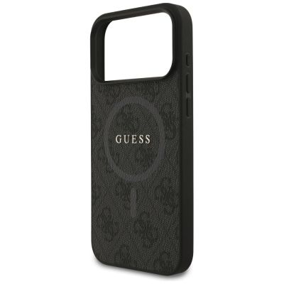 6. Etui Guess 4G Ring Classic Logo MagSafe  do iPhone 17 Pro Max - czarne