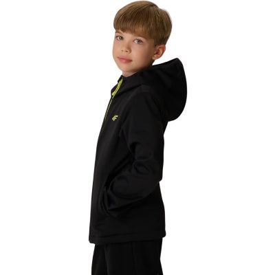 4. Kurtka dla chłopca 4F softshell M598 głęboka czerń 4FJWAW26TSOFM598 20S