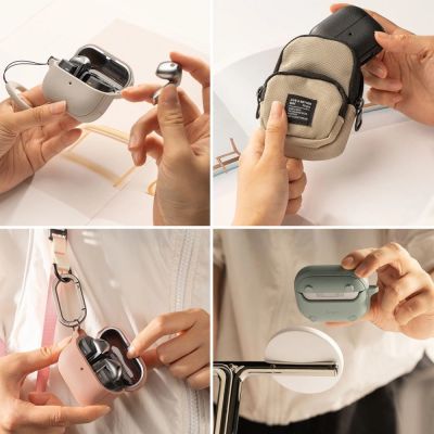 6. Etui Ringke Onyx MagSafe na Samsung Galaxy Buds 3 / 3 Pro - szary