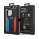 8. Etui BMW Silicone Blue&Red Stripes M Collection na iPhone 15 Pro Max - czarne