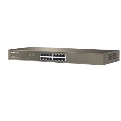 3. Tenda TEG1016G łącza sieciowe Nie zarządzany Gigabit Ethernet (10/100/1000) 1U Niebieski