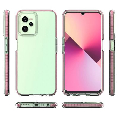 2. Spring Case etui Realme C35 silikonowy pokrowiec z ramką czarne