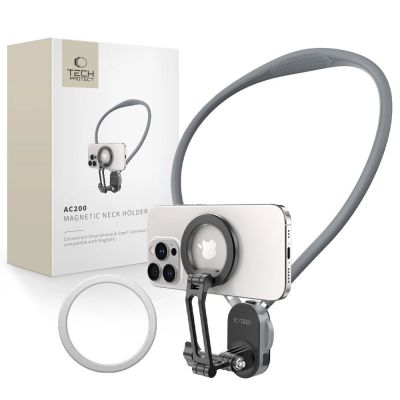 Uchwyt Tech-Protect AC200 Magnetic MagSafe na telefon, GoPro, DJI - szary