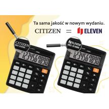 Eleven kalkulator biurowy SDC-888X-BK zastępuje Citizen