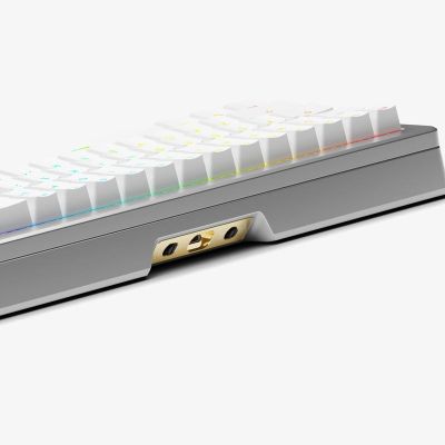 4. Klawiatura Glorious GMMK 3 Pro HE Wireless 65% Custom Gaming-Tastatur - Pre-Built, ANSI (USA), Fox HE Switches, srebrna