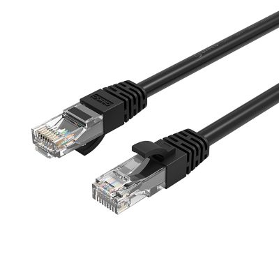 Kabel sieciowy Ethernet Orico PUG-C6 CAT6 1000Mbps RJ45 internetowy LAN okrągły 40 m - czarny