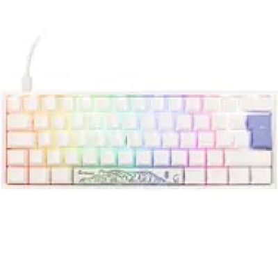 Klawiatura Gamingowa Ducky One 2 Pro Mini White Edition, RGB LED - Cherry Silent Red (DKON2061ST-SDEPDWWT2)